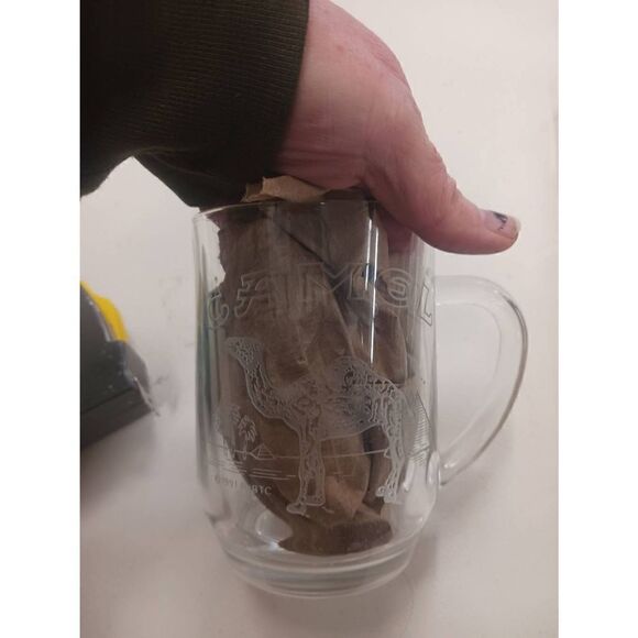 Joe camel merchandising mugs 1991 luminarc France set of four coffee cups cigare - Picture 6 of 6